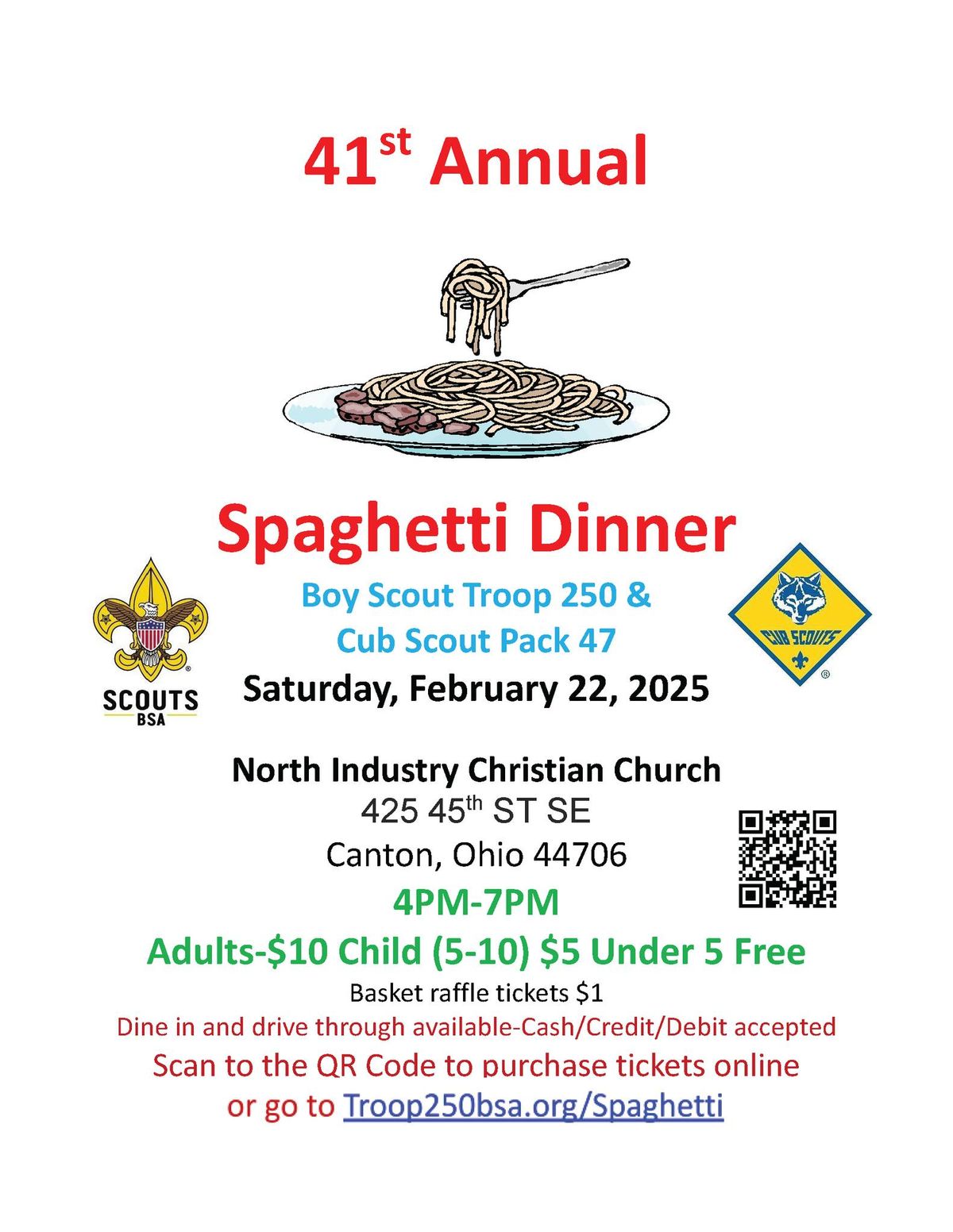 41st Annual Spaghetti Dinner