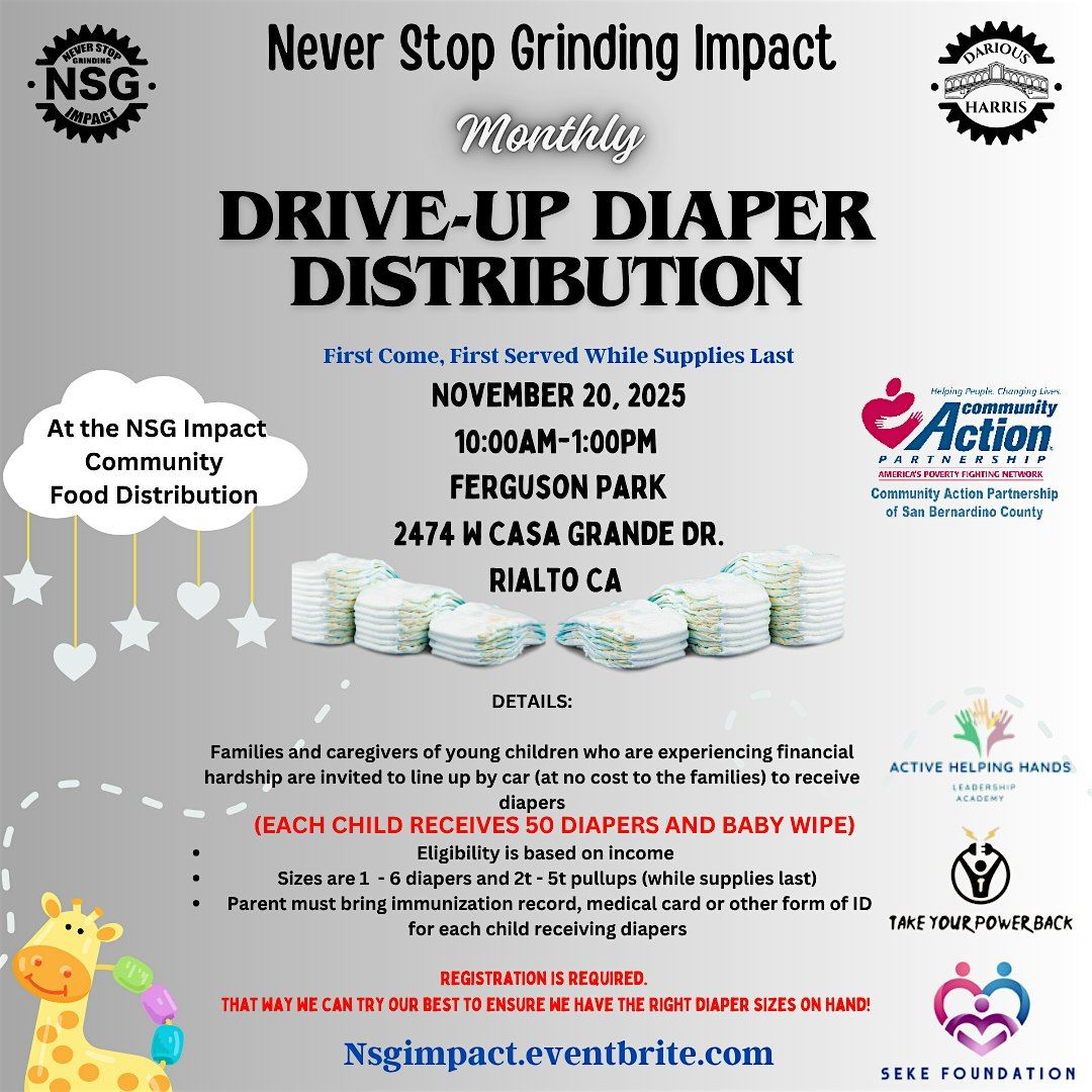 Free Drive Up Diaper Distribution-(November)
