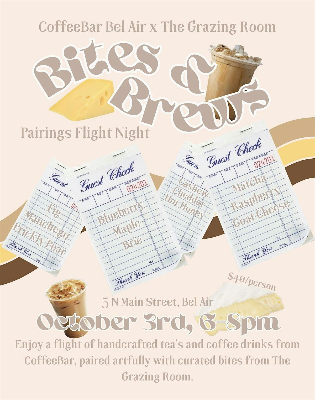 Bites & Brews: Pairings Flight Night at CoffeeBar Bel Air