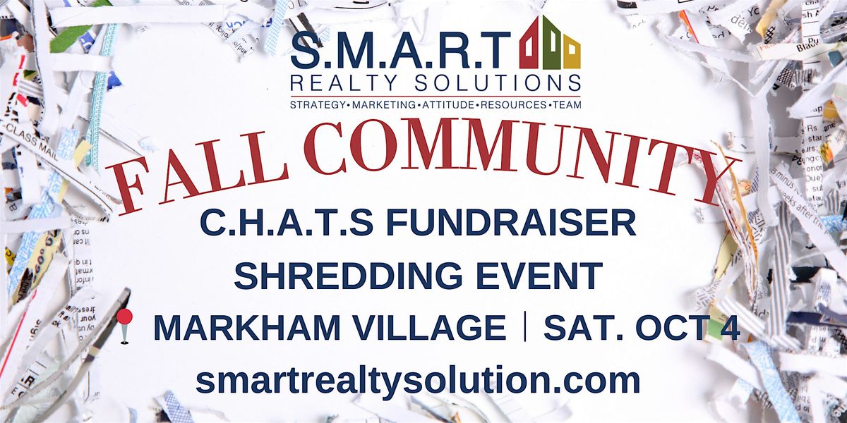 Fall Community Fundraiser Shredding Event at Markham