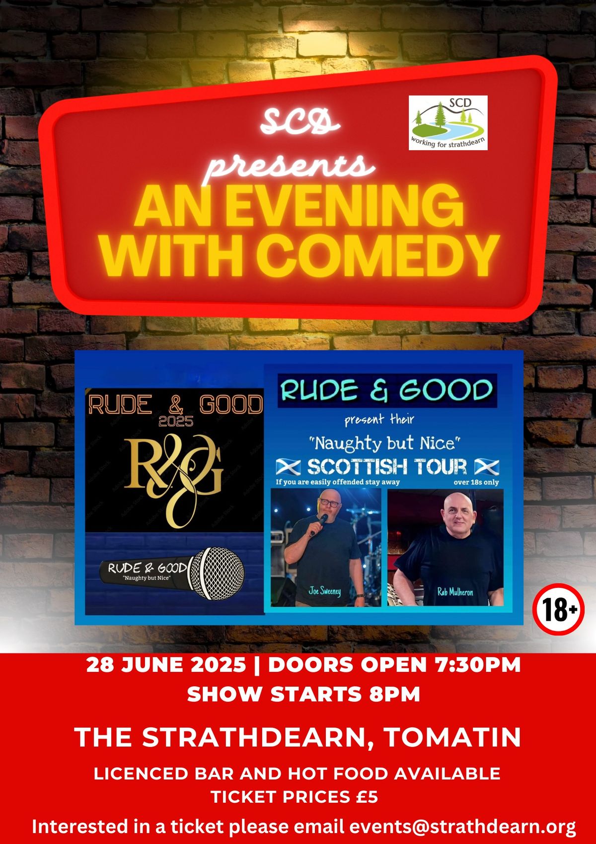 An evening with Rude & Good Comedy 