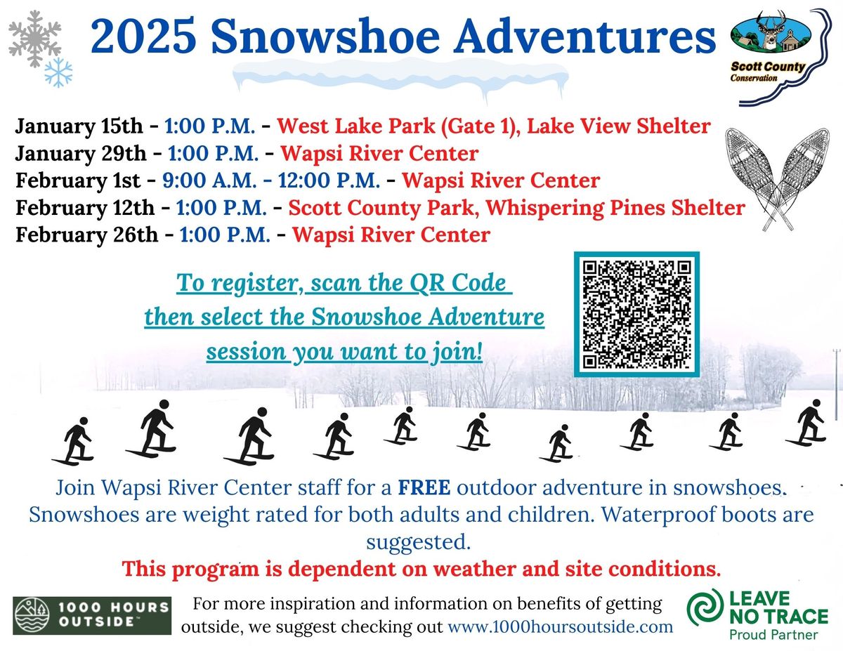 2025 Snowshoe Adventure at West Lake Park