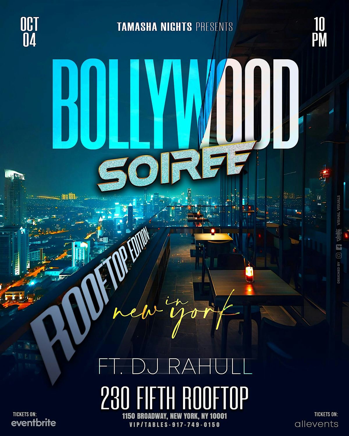 NYC BOLLYWOOD SOIREE @230 FIFTH ROOFTOP