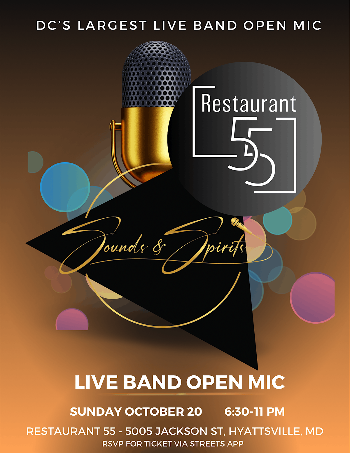 Sounds & Spirits November - DC's Largest Live Band Open Mic