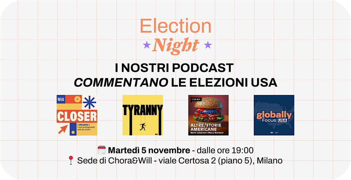 Election Night USA con Will Media