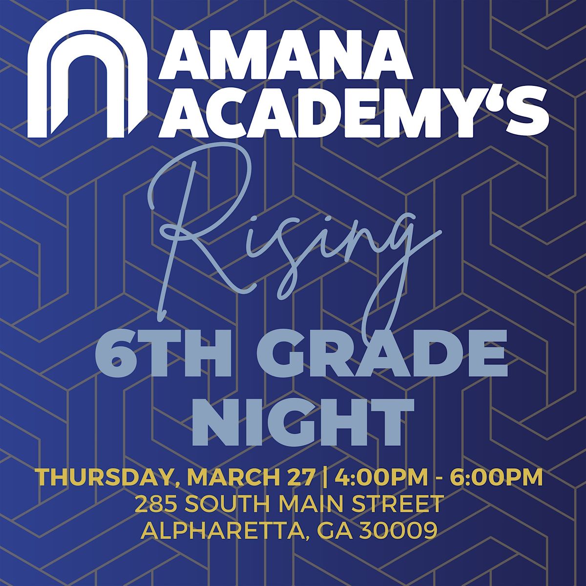 Amana Academy West Atlanta Rising 6th Grade Night