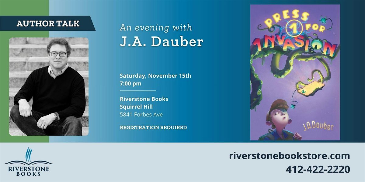 An Evening with Middle Grade Author J.A. Dauber