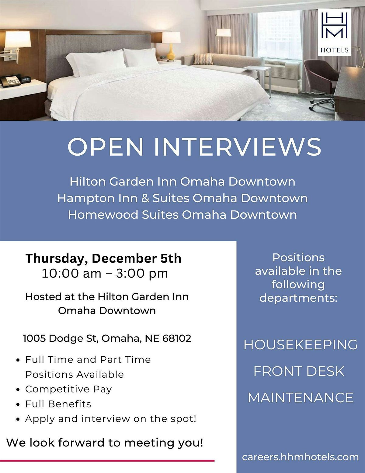 OPEN INTERVIEWS - Omaha Downtown Hotels