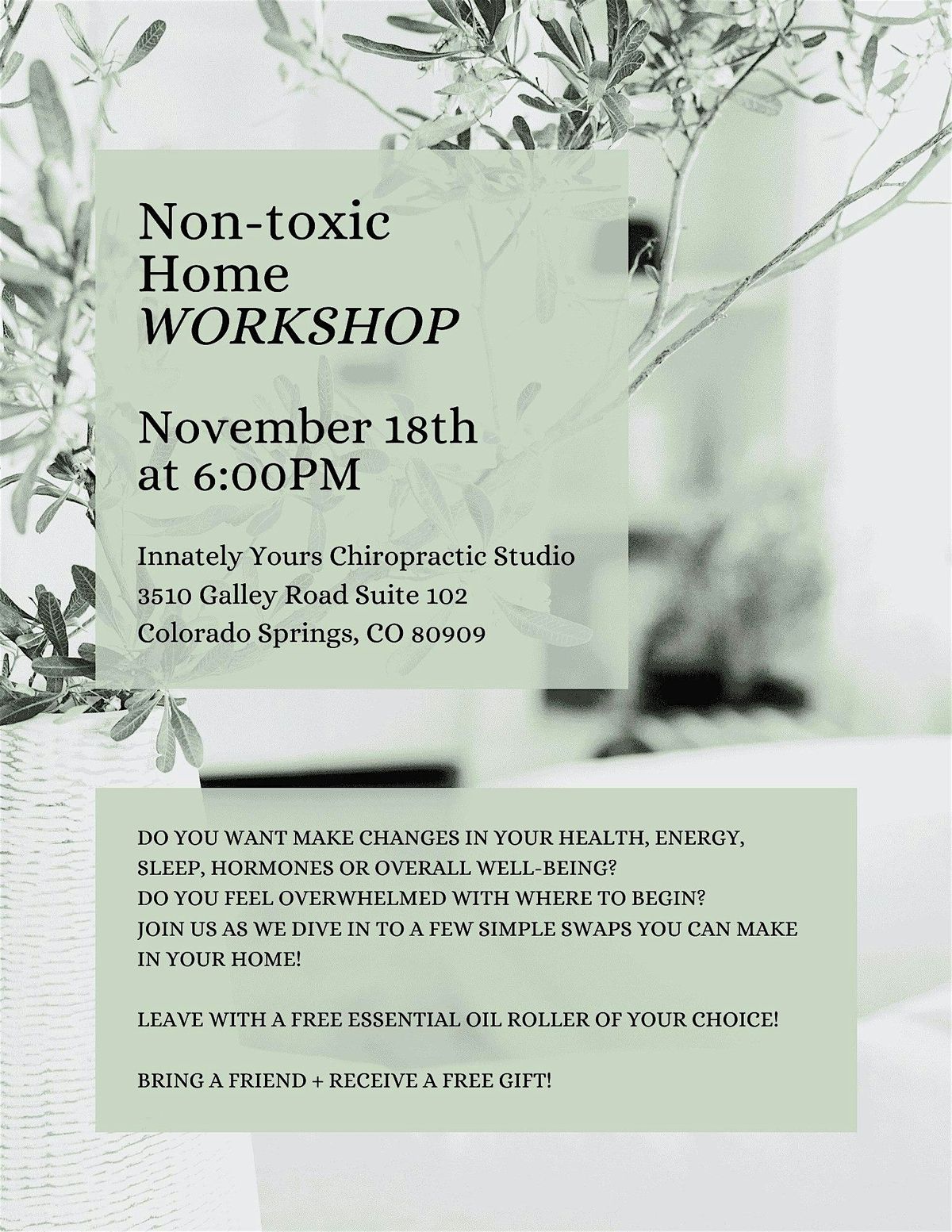 Non-Toxic Home Workshop: Simple Swaps for a Healthier Home