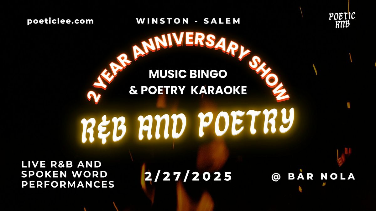 R&B and Poetry (Featured Singers, Spoken Word & Open Mic!)