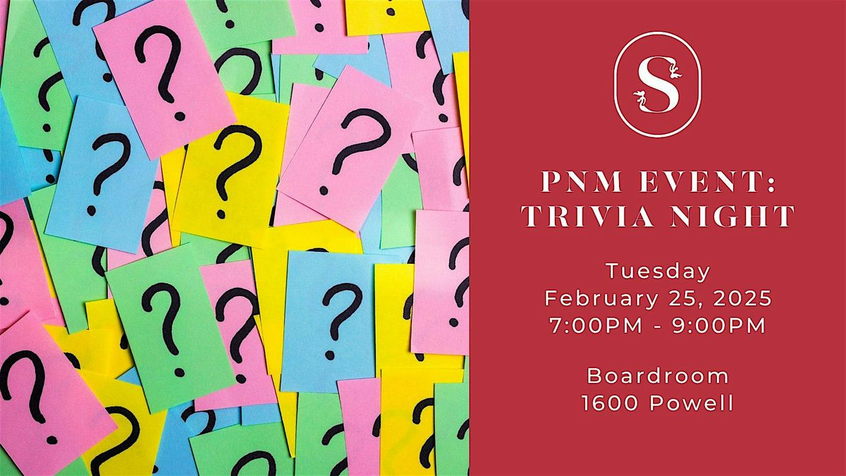 SoSF PNM Event: Trivia Night