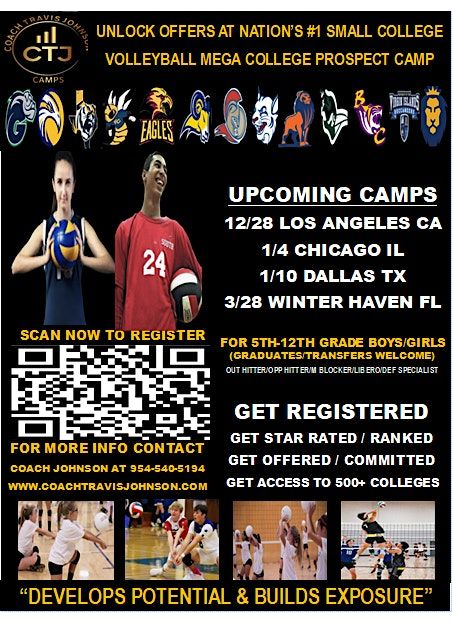 WINTER HAVEN FL VOLLEYBALL BOYS\/GIRLS MEGA COLLEGE PROSPECT CAMP MARCH 28TH