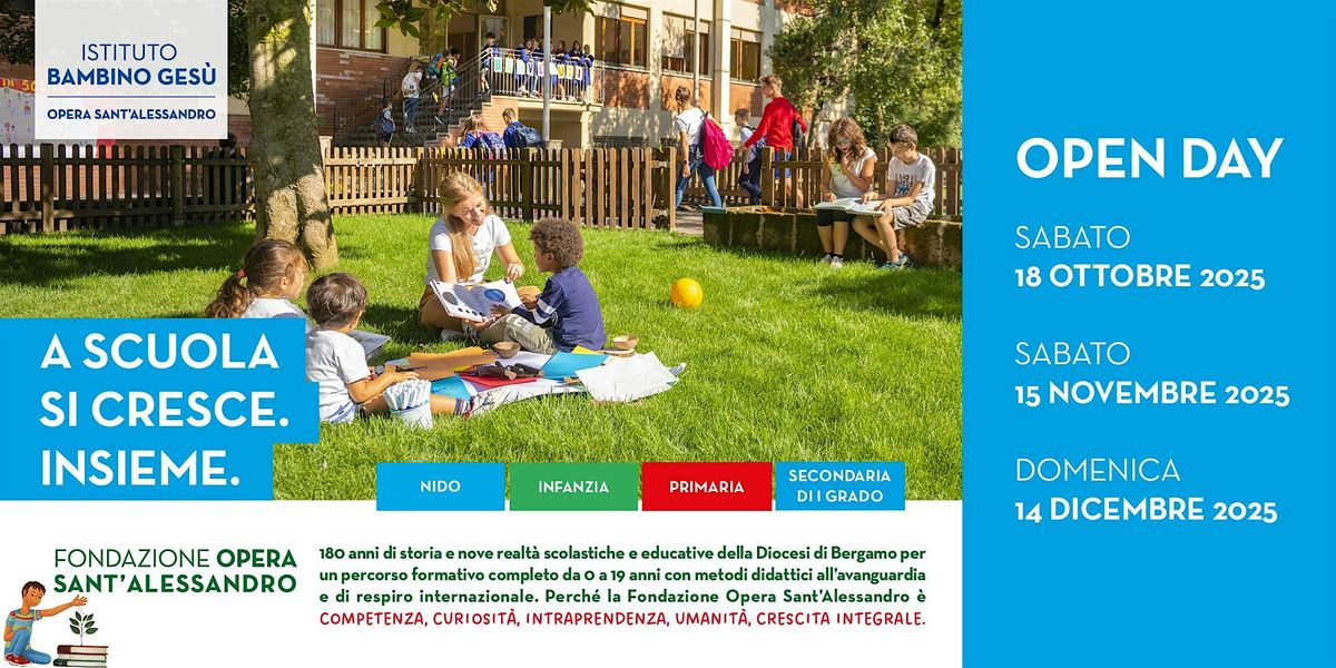 ISTITUTO BAMBINO GES\u00d9 \/ OPEN DAY 2025 - 2026