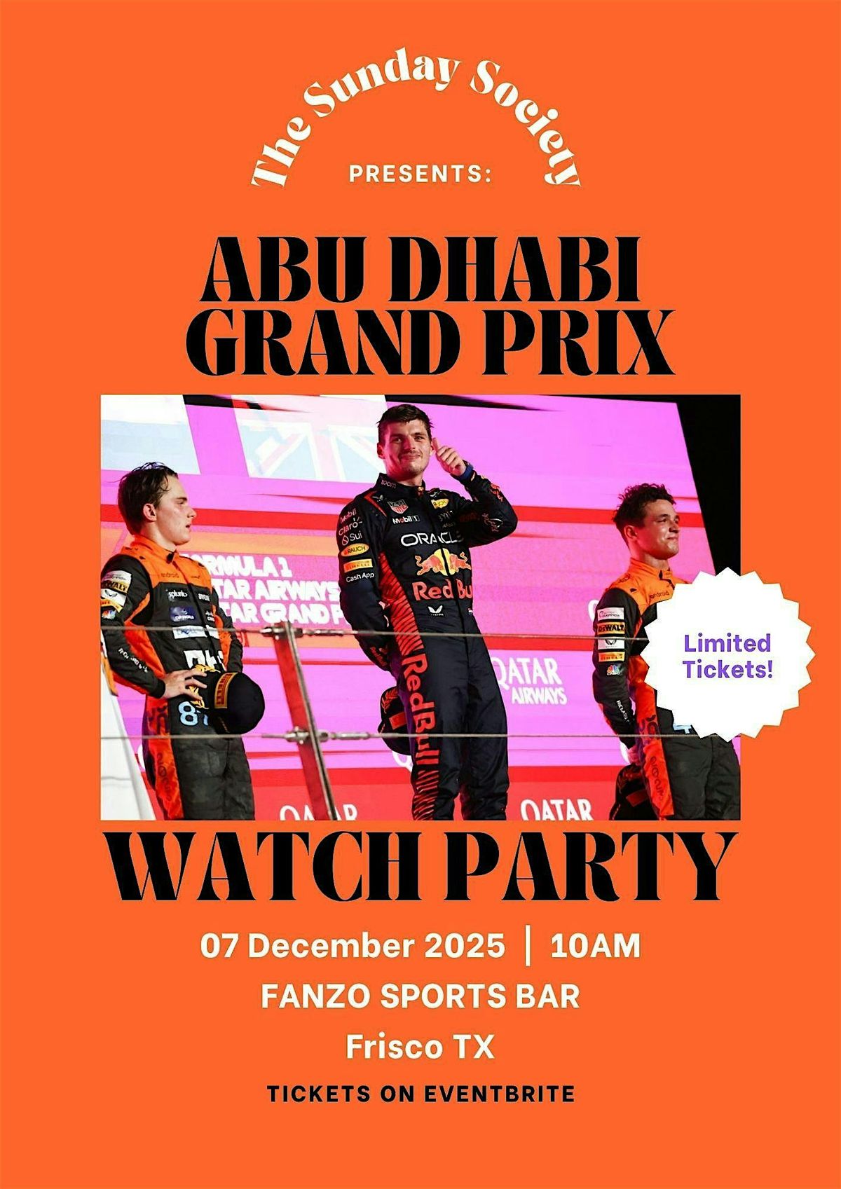 Abu Dhabi Grand Prix Watch Party(Dallas Texas)