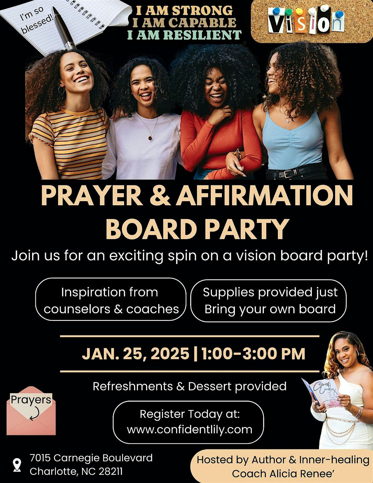 Prayer & Affirmation Board Party