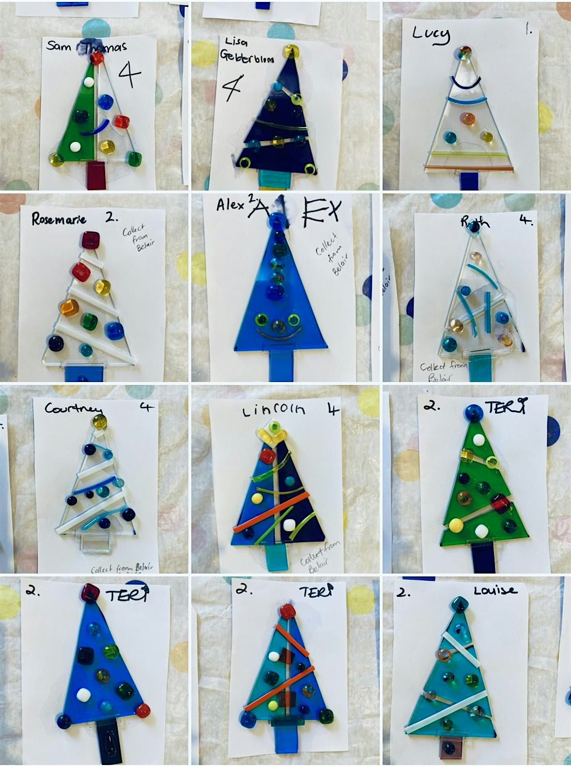 Come & make your own fused glass Christmas Tree Decoration