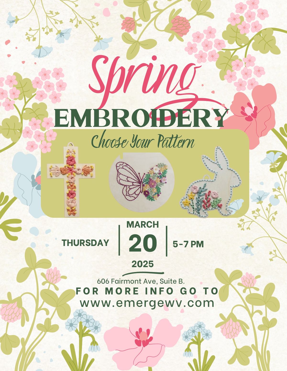 Spring Embroidery Class