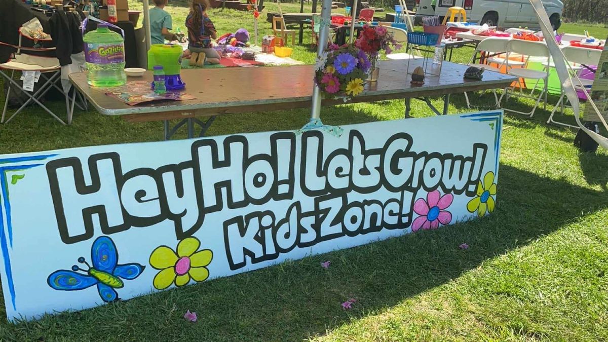 Hey Ho Let's Grow Kids Zone at Staunton Jams 