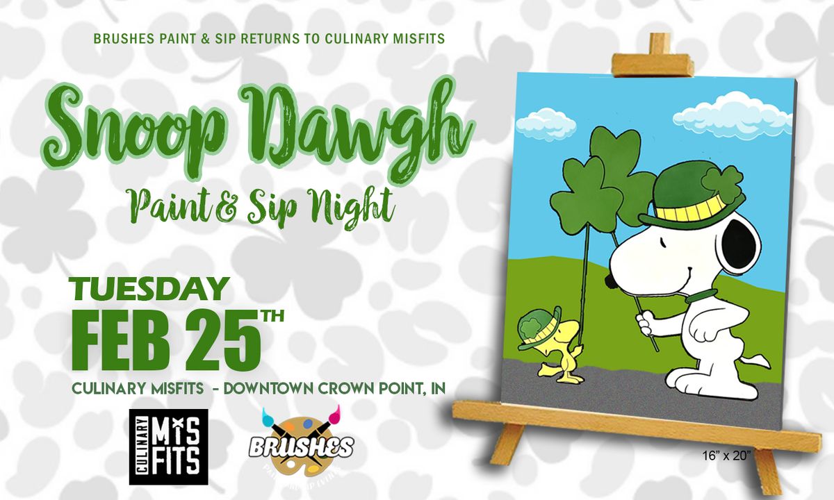 Snoop Dawgh St. Patrick's Paint and Sip at Culinary Misfits