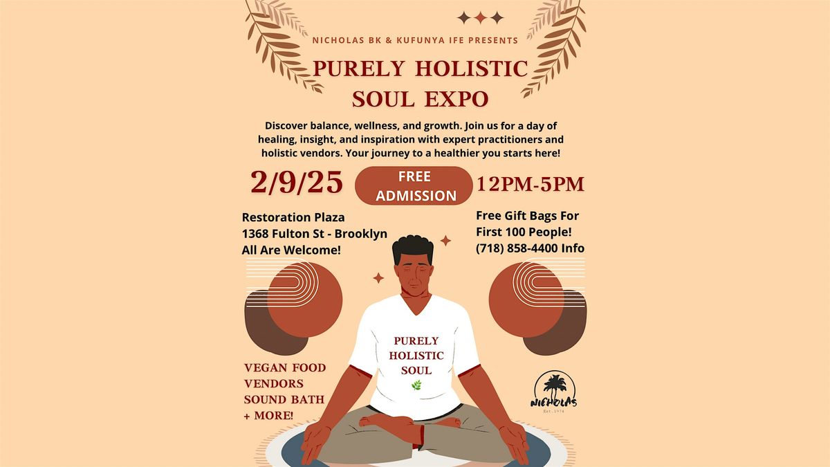 Purely Holistic Soul Expo - Free Event