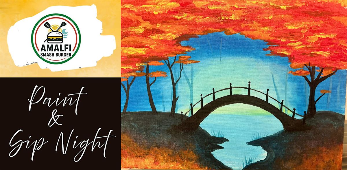 A Bridge in Autumn - Paint and Sip