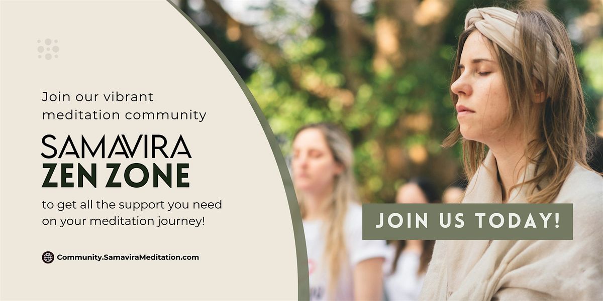 Join our online meditation community! \u200d