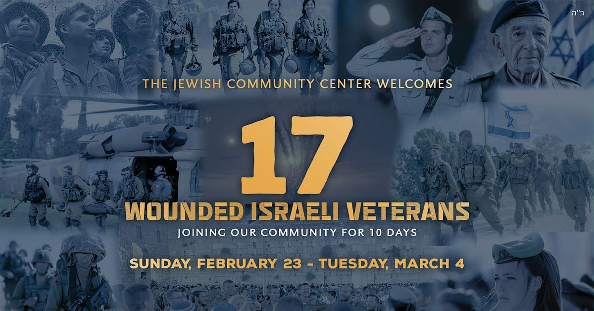 Join our 17 Wounded IDF Veterans