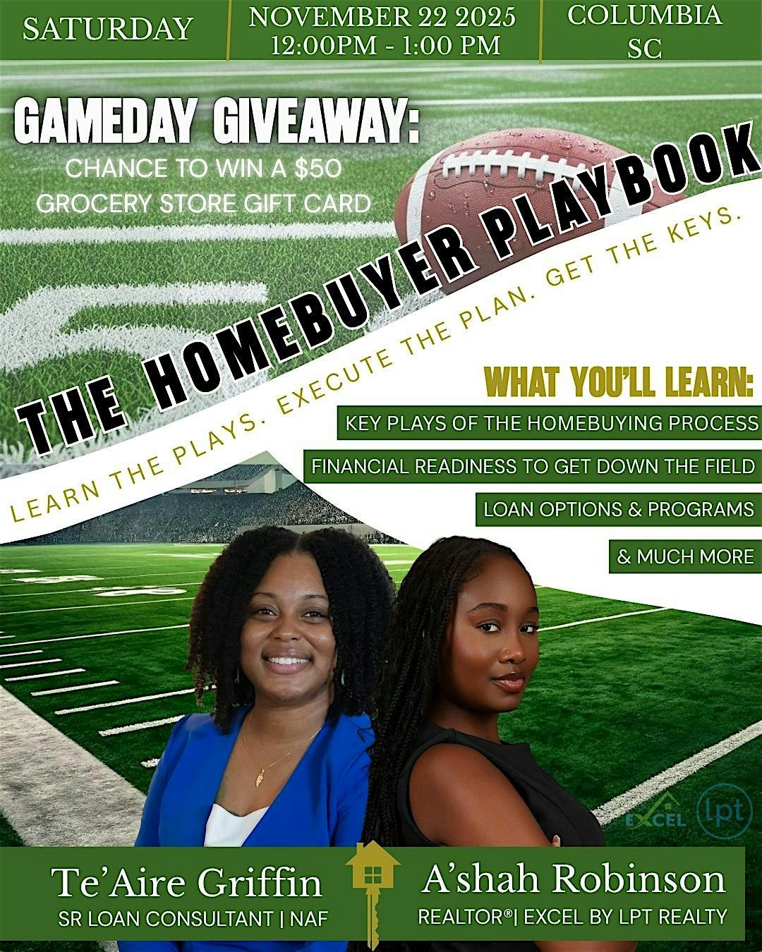 The Homebuyer Playbook | SC First Time Homebuyer Seminar (Hybrid Seminar)