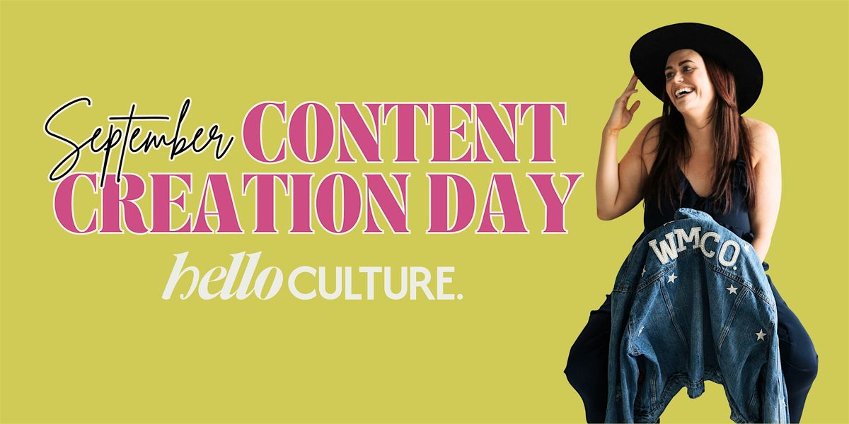September Content Creation Day