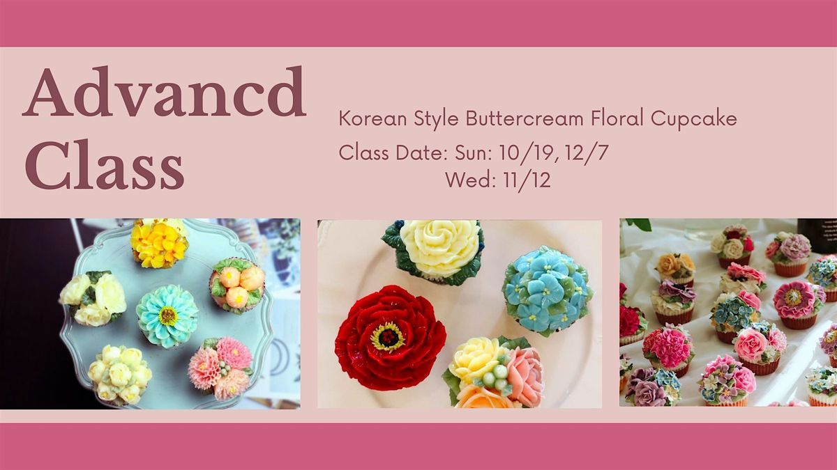 Korean Buttercream Flower Cupcake Decorating Workshop