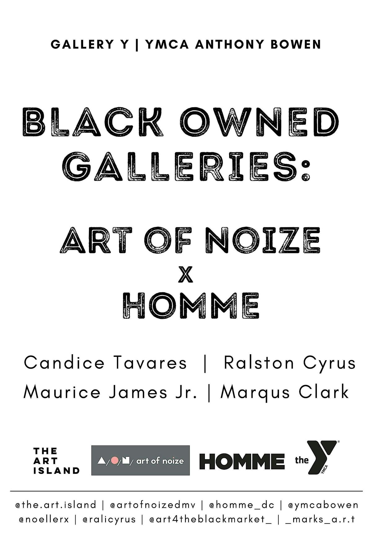 Artist Talk: Art of Noize x Homme at Gallery Y