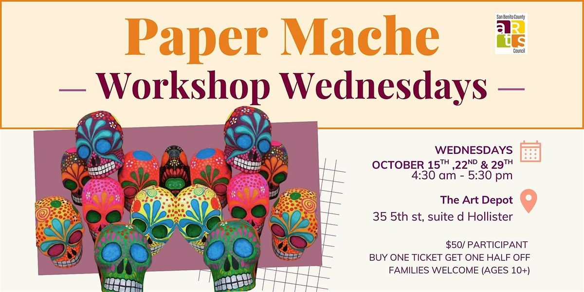 Paper Mache Calavera Workshop
