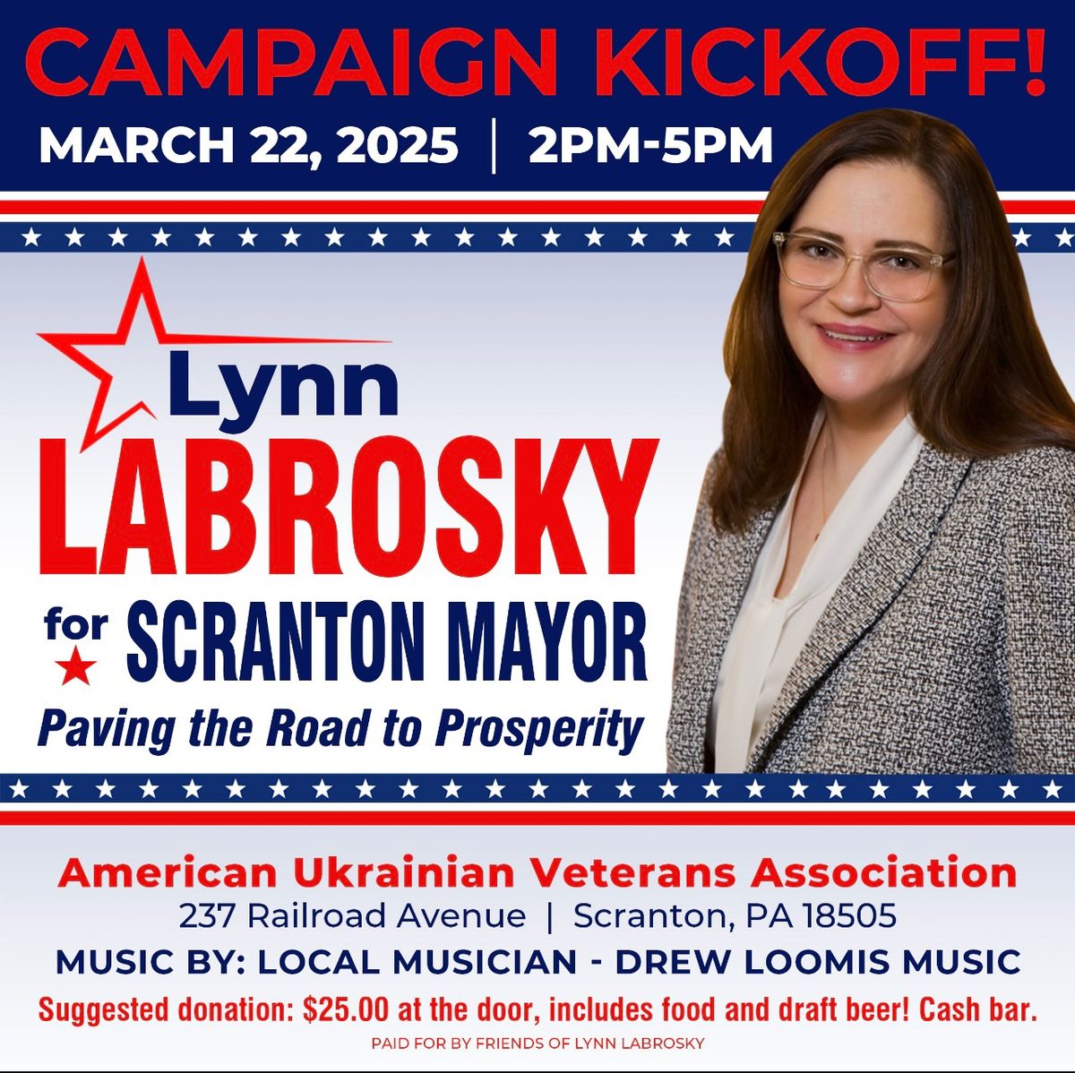 Lynn Labrosky for Scranton Mayor Campaign Kickoff Party!