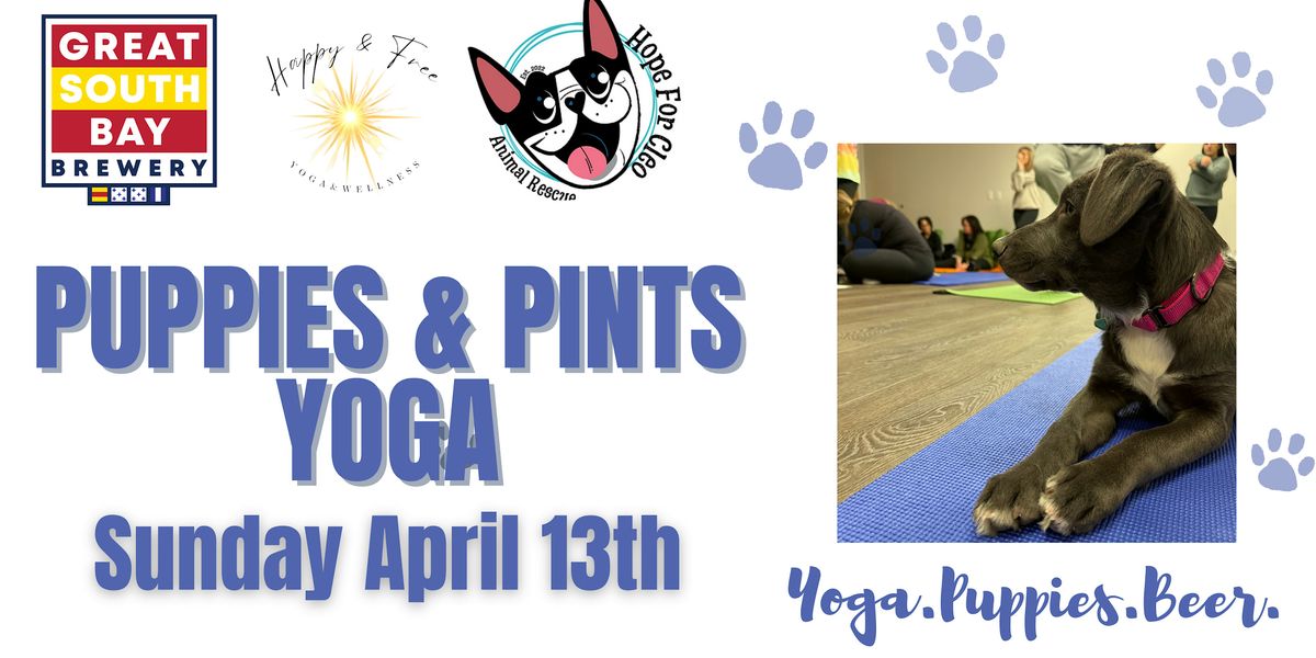 Puppies and Pints - Puppy yoga @ Great South Bay