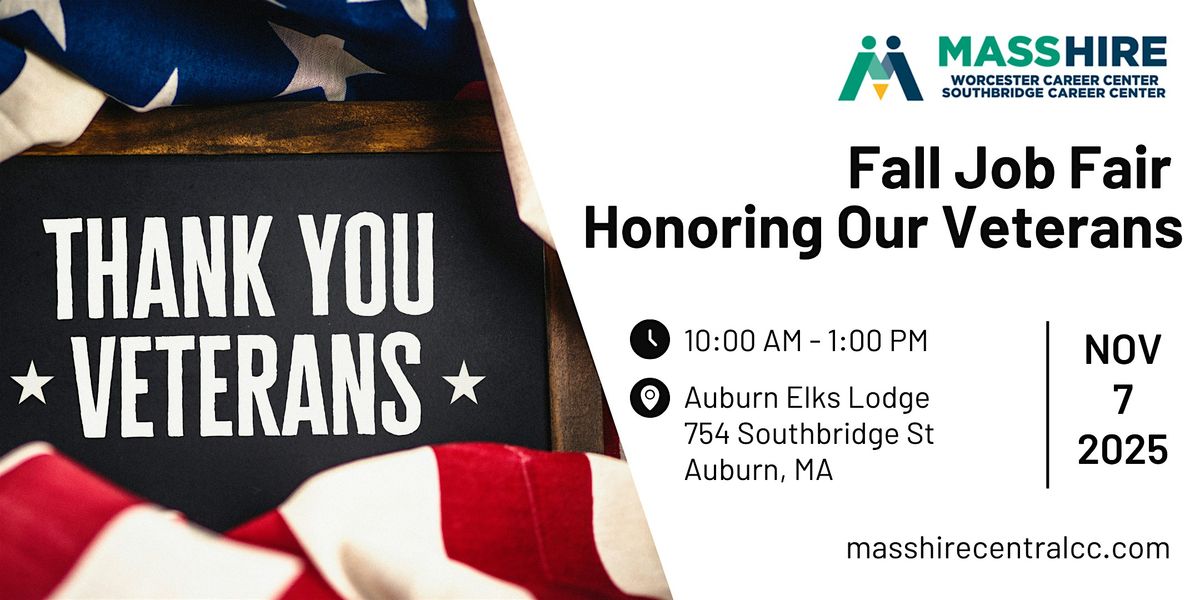 Fall Job Fair Honoring Our Veterans