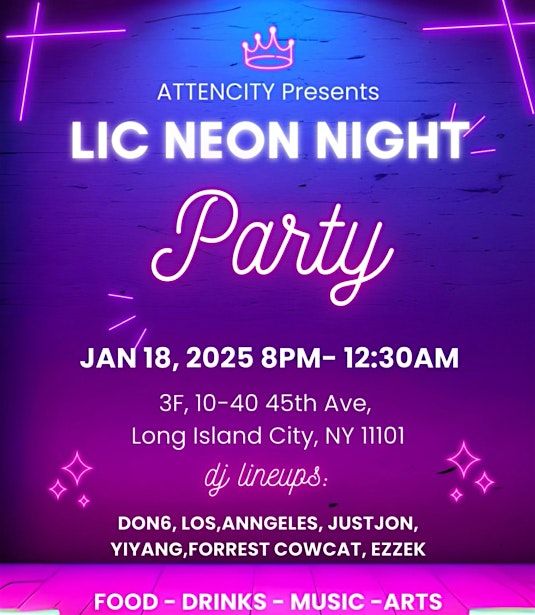 NEW YEAR NEON Night  Party @LIC