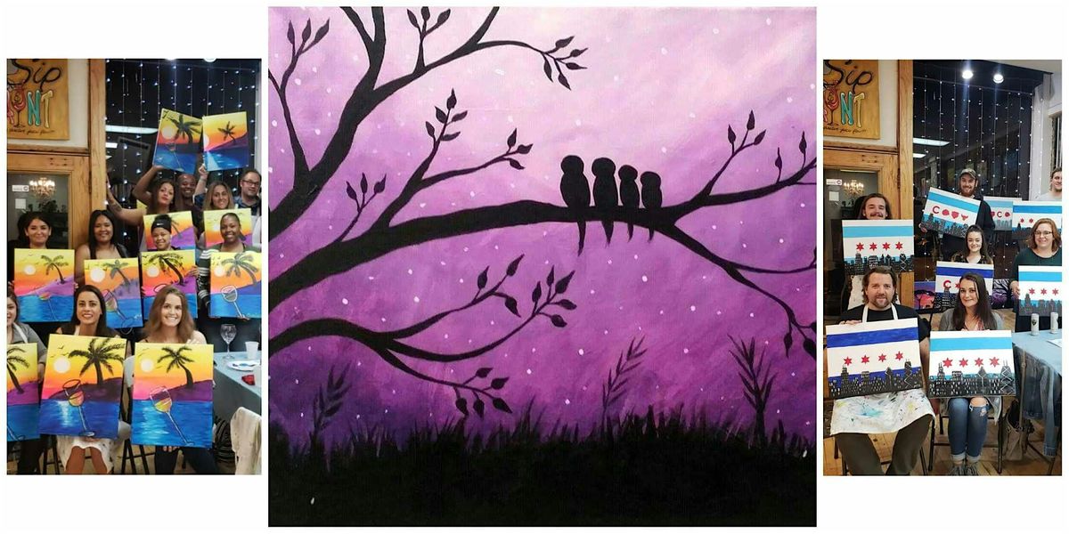 BYOB Sip & Paint Class \u201cBirds on a Branch\u201d