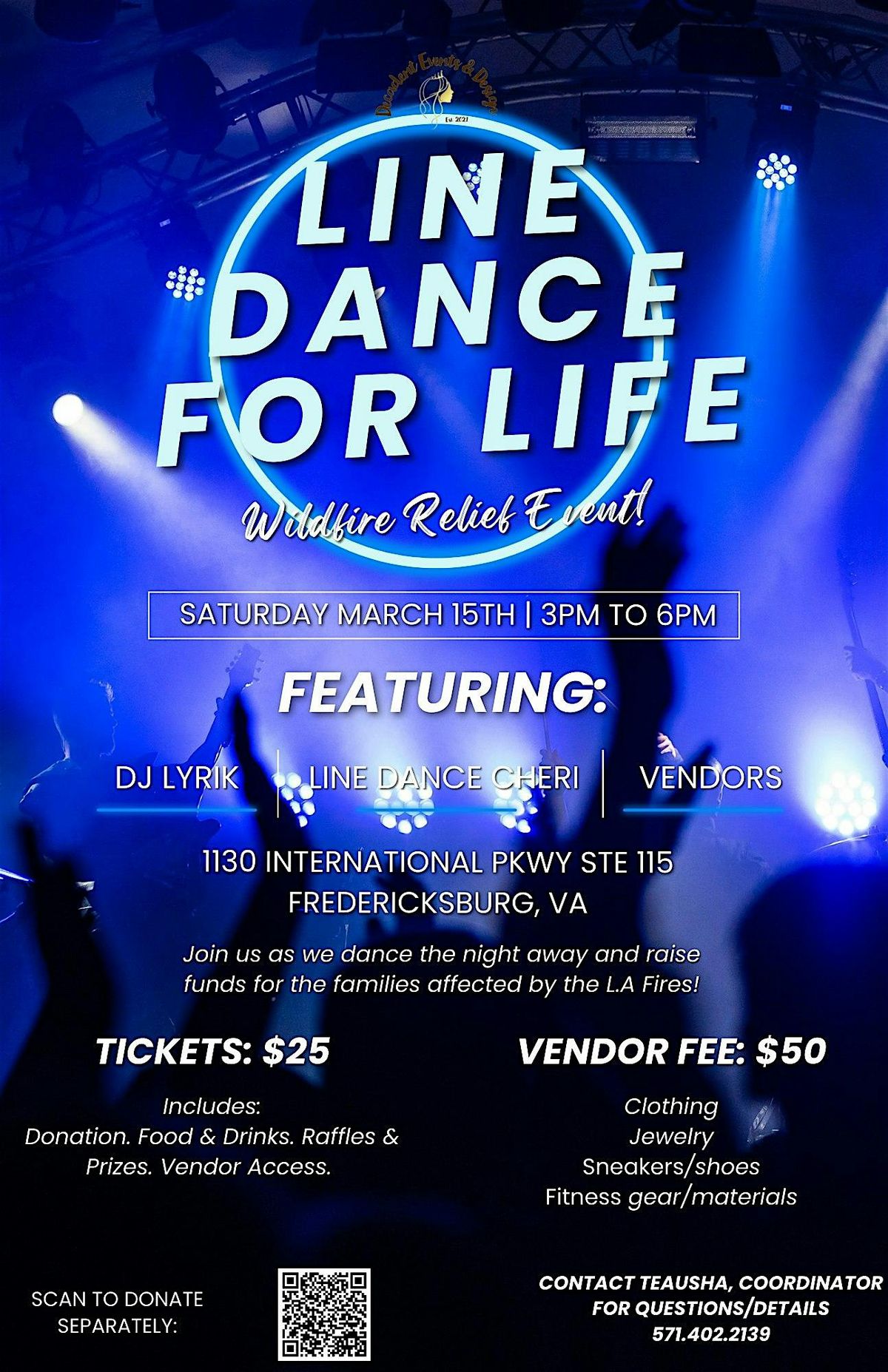 Line Dance for Life: Wildfire Relief Event