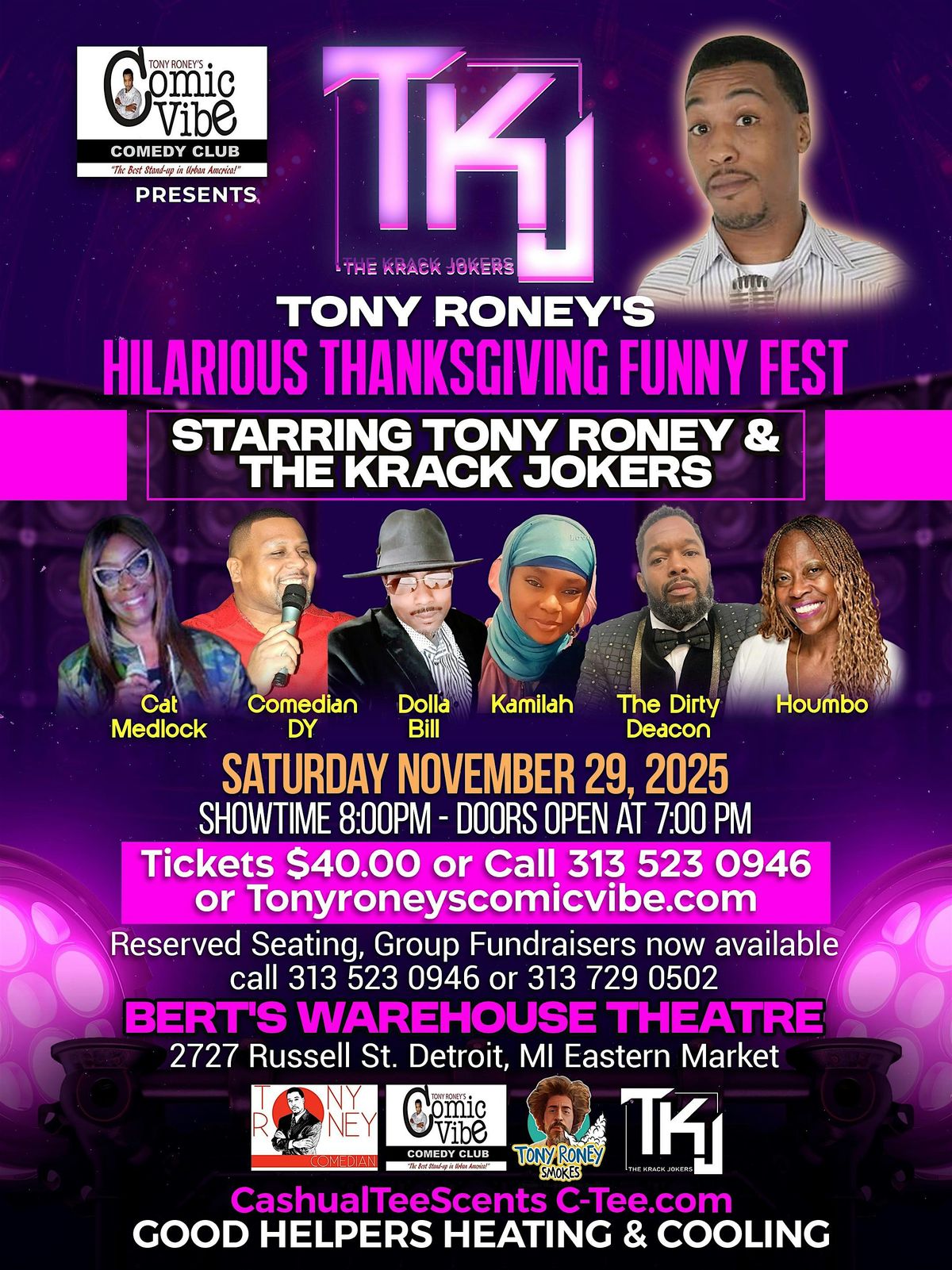 Thanksgiving Funny Fest Comedy & Shopping 2025