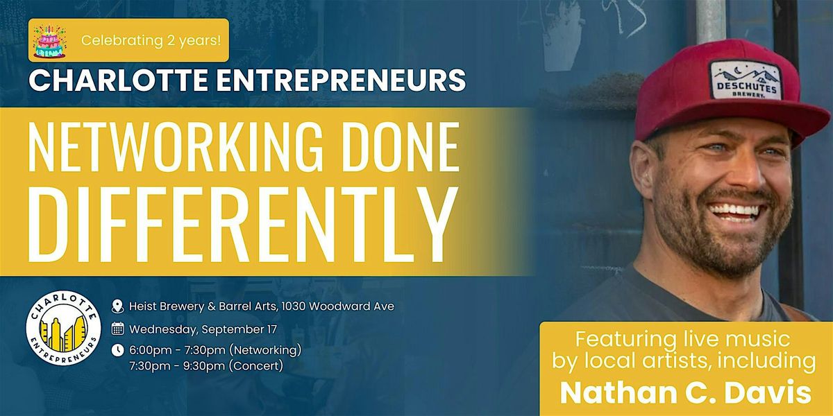 September Networking with Charlotte Entrepreneurs (ANNIVERSARY EDITION!)