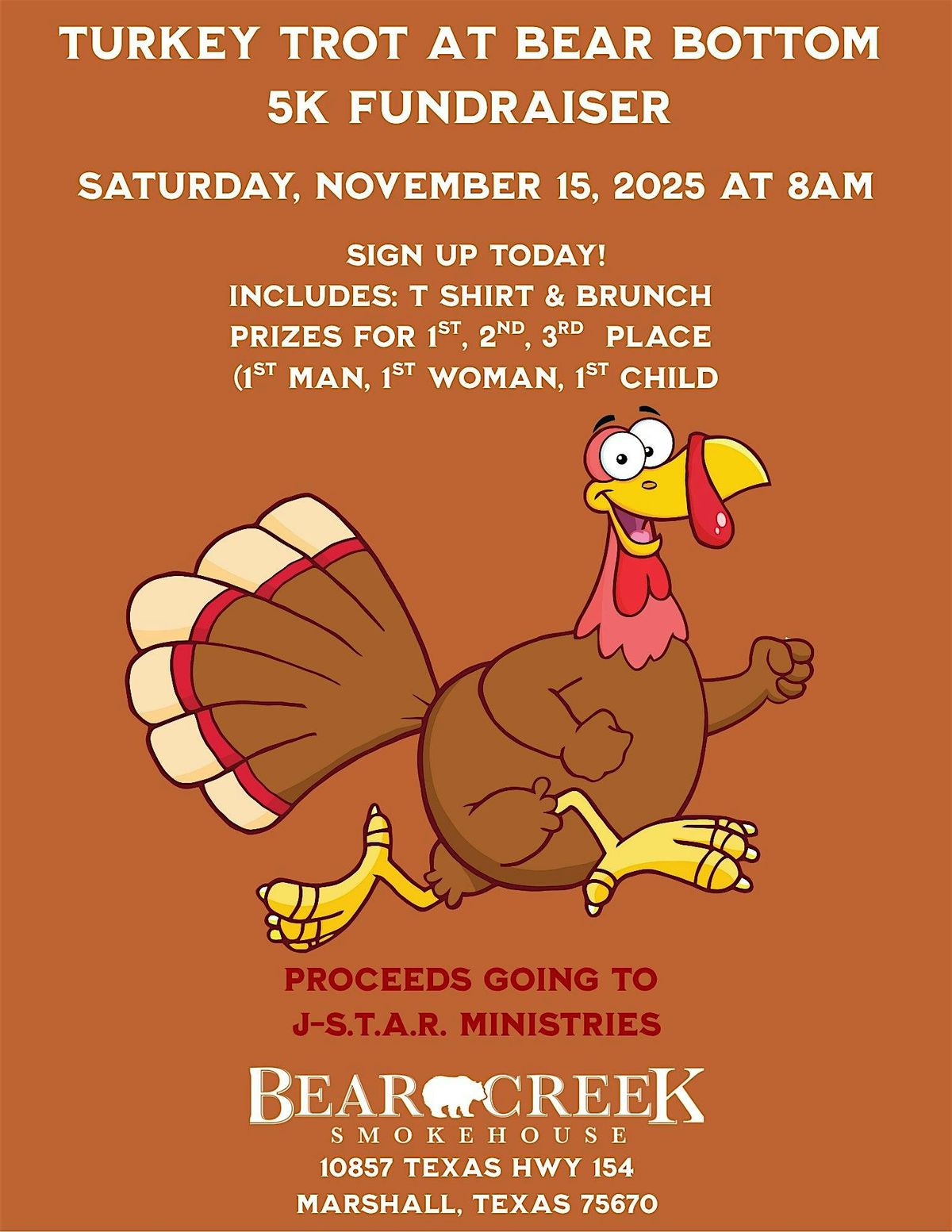 Turkey Trot at Bear Bottom 5K Fundraiser