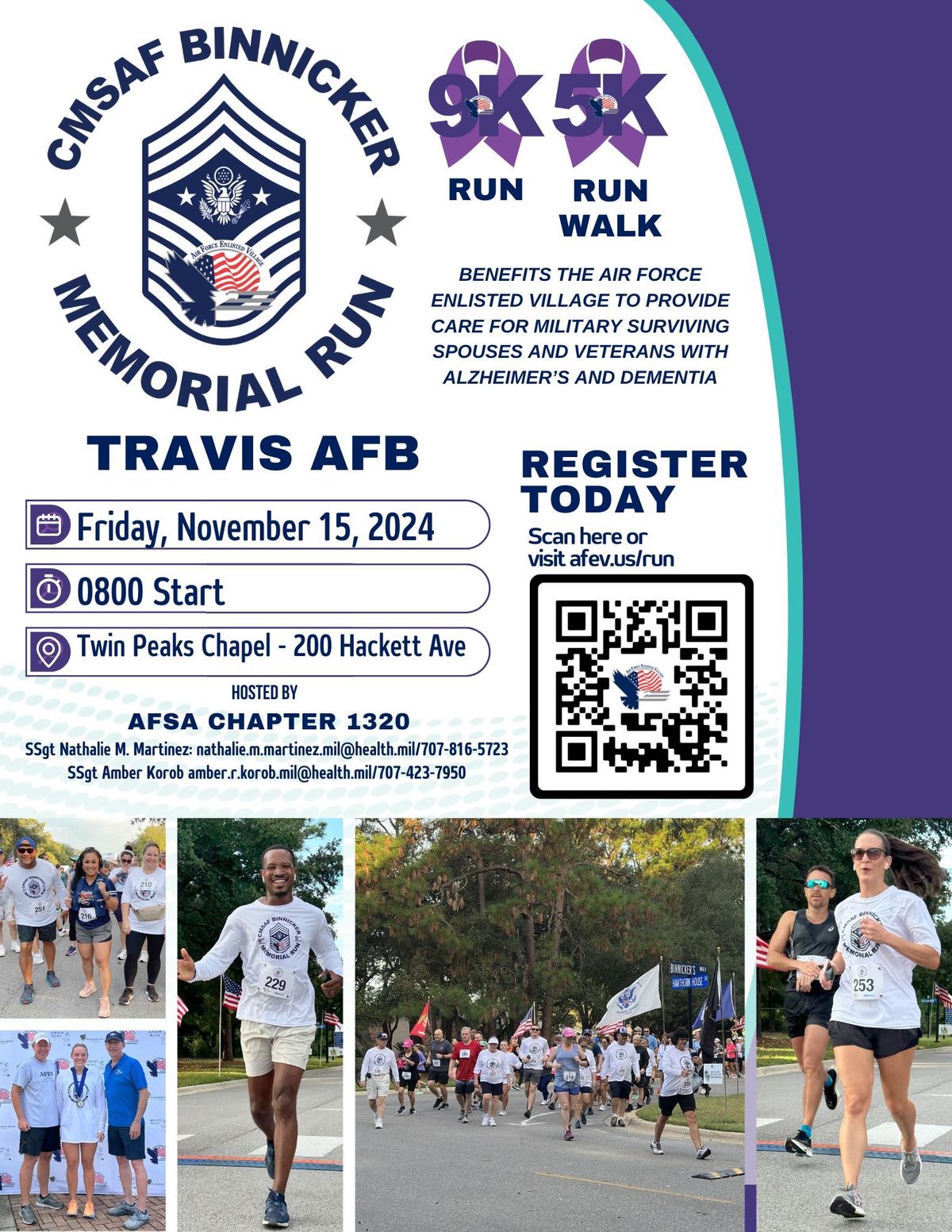 CMSAF James C. Binnicker Memorial 9K Run