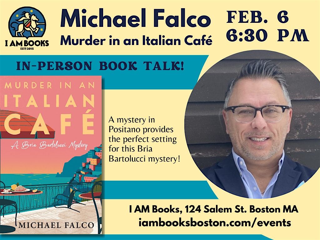 Michael Falco presents "M**der in an Italian Caf\u00e9"