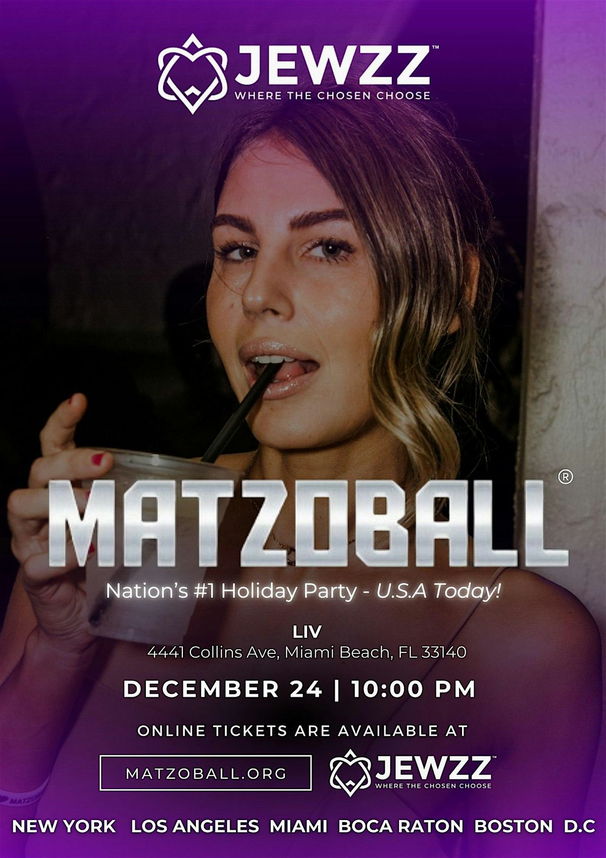 MATZOBALL\u00ae MIAMI XMAS EVE ages 21-49 December 24, 2025