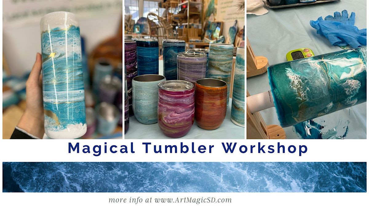 Epoxy Resin Art: Magical Tumblers -  Oceanside