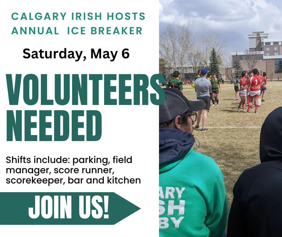 Ice Breaker Tournament Volunteers Needed!!, Calgary Canadian Irish