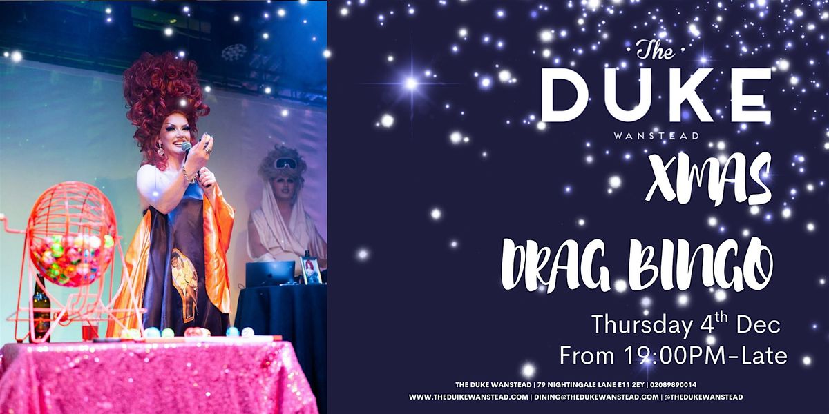 THE DUKE XMAS DRAG BINGO