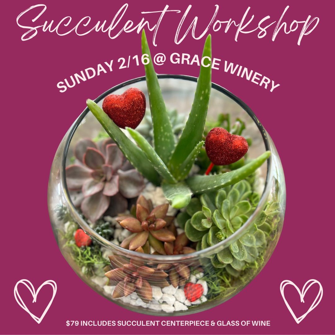 Galentine\u2019s Day Succulent Workshop at Grace Winery - Glen Mills, PA