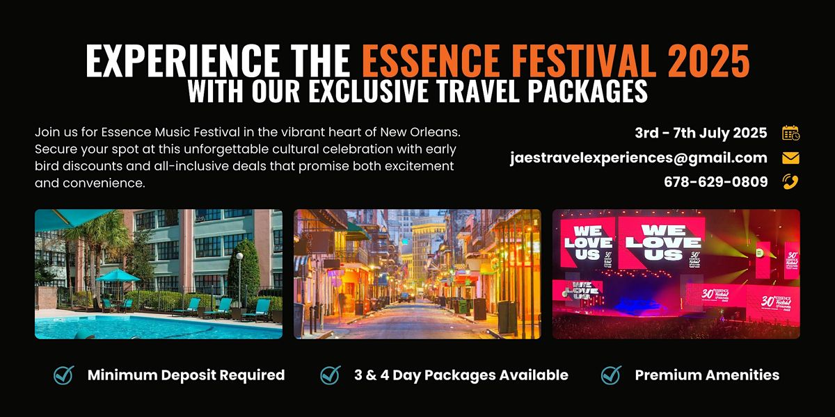 2025 Essence Festival Experience Cheap Hotel Packages!!