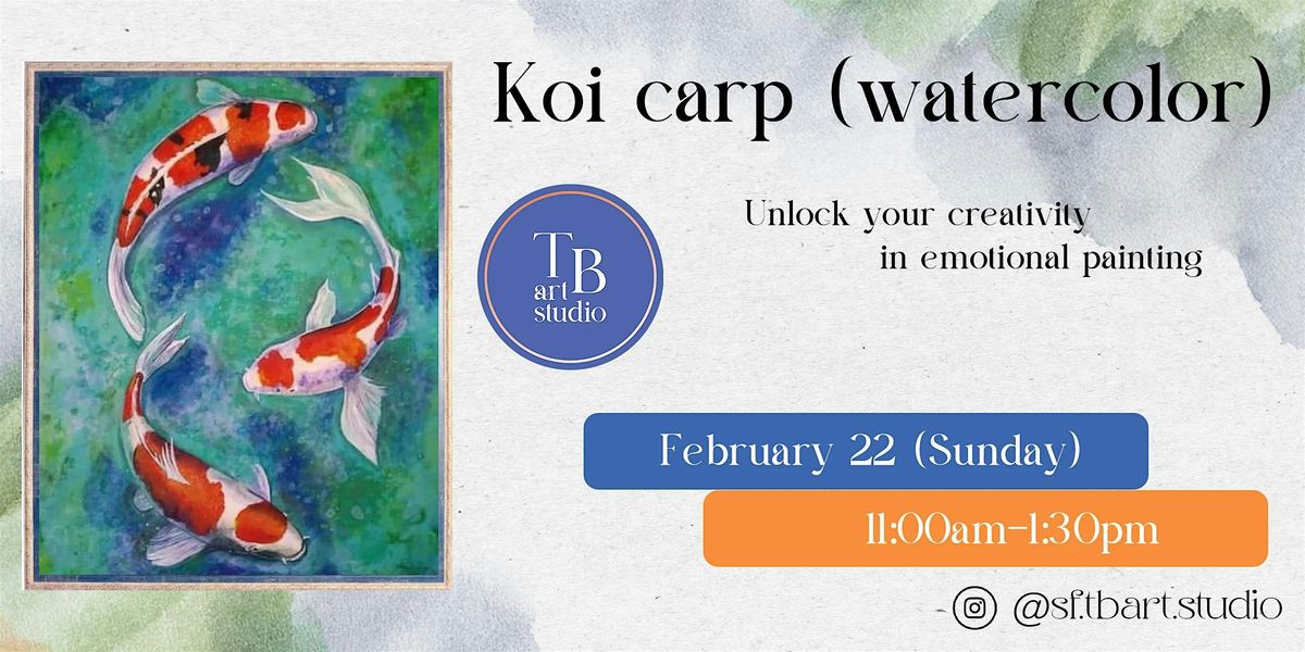 Watercolor Master Class "Koi carps" with the "TBArt Studio".